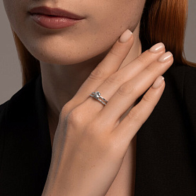 Кольцо SOKOLOV - Серебро 925, Фианит (арт. 94014157)