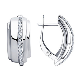 Серьги Diamant - Серебро 925, Фианит (арт. 94-120-00426-1)