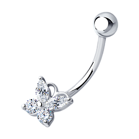 Пирсинг SOKOLOV - Серебро 925, Фианит (арт. 94060101)