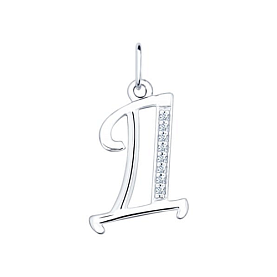 Подвеска SOKOLOV - Серебро 925, Фианит (арт. 94031366)