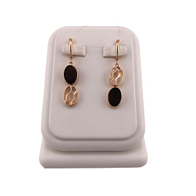 Серьги Янтарная волна - Серебро 925, Янтарь (арт. 821009к)