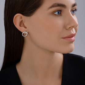 Серьги SOKOLOV - Серебро 925, Фианит (арт. 94026912)