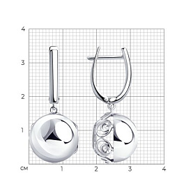 Серьги Diamant - Серебро 925 (арт. 94-121-00978-1)