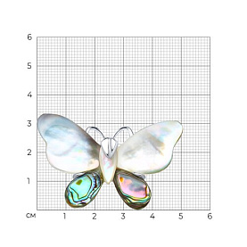 Брошь SOKOLOV - Серебро 925, Перламутр (арт. 83040026)