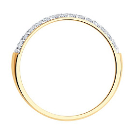 Кольцо SOKOLOV - Золото 585, Фианит (арт. 017149)