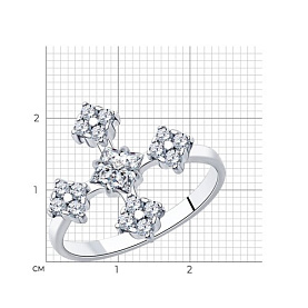 Кольцо SOKOLOV - Серебро 925, Фианит (арт. 94013048)