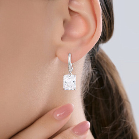 Серьги Diamant - Серебро 925, Фианит (арт. 94-121-00082-1)