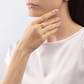 Кольцо SOKOLOV - Золото 375, Фианит (арт. 019016-4)