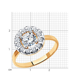 Кольцо SOKOLOV - Серебро 925, Фианит (арт. 93011080)