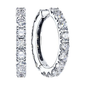 Серьги SOKOLOV - Серебро 925, Фианит (арт. 94025654)