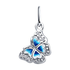 Подвеска SOKOLOV - Серебро 925, Фианит, Эмаль (арт. 94033280)