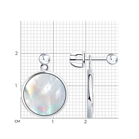 Серьги SOKOLOV - Серебро 925, Перламутр (арт. 83020322)