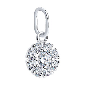 Подвеска SOKOLOV - Серебро 925, Фианит (арт. 94031462)