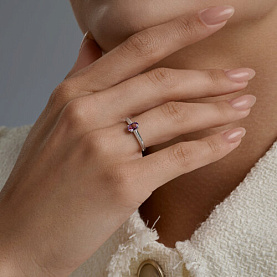 Кольцо SOKOLOV - Серебро 925, Аметист (арт. 92014857)