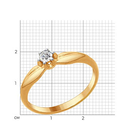 Кольцо SOKOLOV - Серебро 925, Фианит (арт. 93011073)