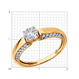 Кольцо Diamant - Серебро 925, Фианит (арт. 93-110-02129-1)