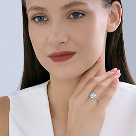 Кольцо SOKOLOV - Серебро 925, Фианит (арт. 94014488-91)