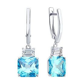 Серьги SOKOLOV - Серебро 925, Фианит (арт. 94026768)