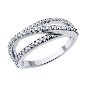 Кольцо SOKOLOV - Серебро 925, Фианит (арт. 94013862)