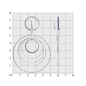 Серьги Diamant - Серебро 925, Фианит (арт. 94-121-02032-1)