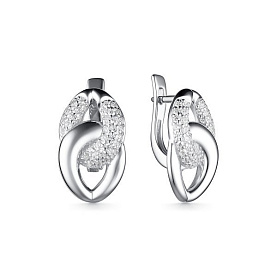 Серьги Дар - Серебро 925, Фианит (арт. С-4116р00)