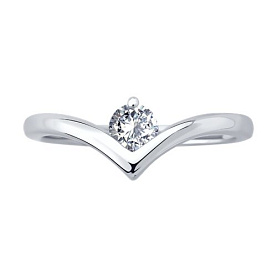 Кольцо SOKOLOV - Серебро 925, Фианит (арт. 94014405)