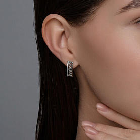 Серьги SOKOLOV - Серебро 925, Фианит (арт. 94026798)