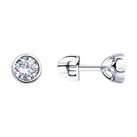 Серьги Diamant - Серебро 925, Фианит (арт. 94-122-01652-1)