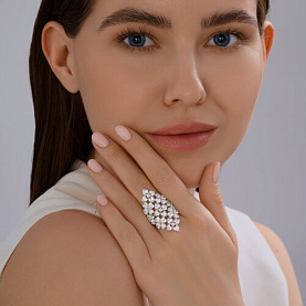 Кольцо SOKOLOV - Серебро 925, Фианит (арт. 94014440)