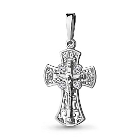 Подвеска Аквамарин - Серебро 925, Фианит (арт. 20659А.5)