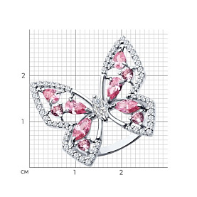 Кольцо SOKOLOV - Серебро 925, Фианит (арт. 94014229)