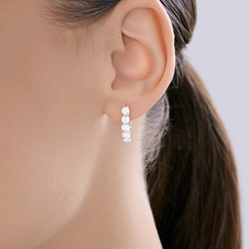 Серьги Diamant - Серебро 925, Фианит (арт. 94-120-00086-1)