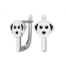 Серьги POKROVSKY - Серебро 925, Эмаль (арт. 0201639-00875)