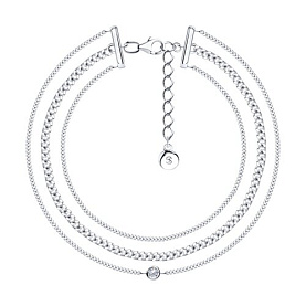 Браслет SOKOLOV - Серебро 925, Фианит (арт. 94050696)