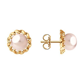 Серьги Diamant - Серебро 925, Жемчуг культивированный (арт. 93-322-01929-1)