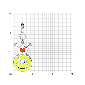 Подвеска Diamant - Серебро 925, Фианит, Эмаль (арт. 94-130-01004-1)