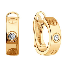 Серьги Diamant - Серебро 925, Фианит (арт. 93-120-02024-1)