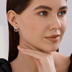 Серьги Diamant - Серебро 925, Фианит (арт. 94-120-02197-1)