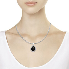 Подвеска SOKOLOV - Серебро 925, Агат, Фианит (арт. 92030563)