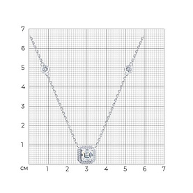 Колье SOKOLOV - Серебро 925, Фианит (арт. 94071276-91)