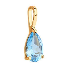 Подвеска SOKOLOV - Золото 585, Топаз (арт. 732175)