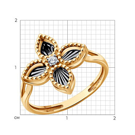 Кольцо Diamant - Золото 585, Фианит (арт. 51-110-02984-1)