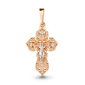 Подвеска Аквамарин - Серебро 925, Фианит (арт. 20483А.6)