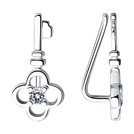 Серьги SOKOLOV - Серебро 925, Фианит (арт. 94023909)