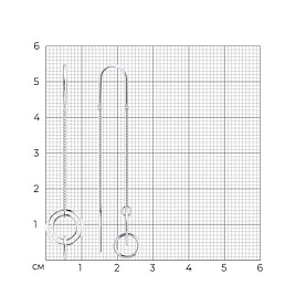 Серьги Diamant - Серебро 925 (арт. 94-123-00113-1)