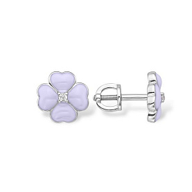 Серьги EFREMOV - Серебро 925, Фианит, Эмаль (арт. 12104113312-501)