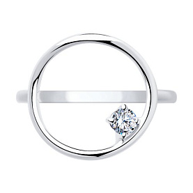 Кольцо SOKOLOV - Серебро 925, Фианит (арт. 94013871)