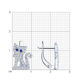Серьги SOKOLOV - Серебро 925, Фианит (арт. 94021369)