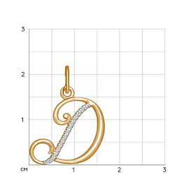 Подвеска SOKOLOV - Золото 585, Фианит (арт. 034529)