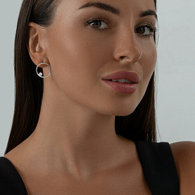 Серьги SOKOLOV - Серебро 925, Фианит (арт. 94025861)